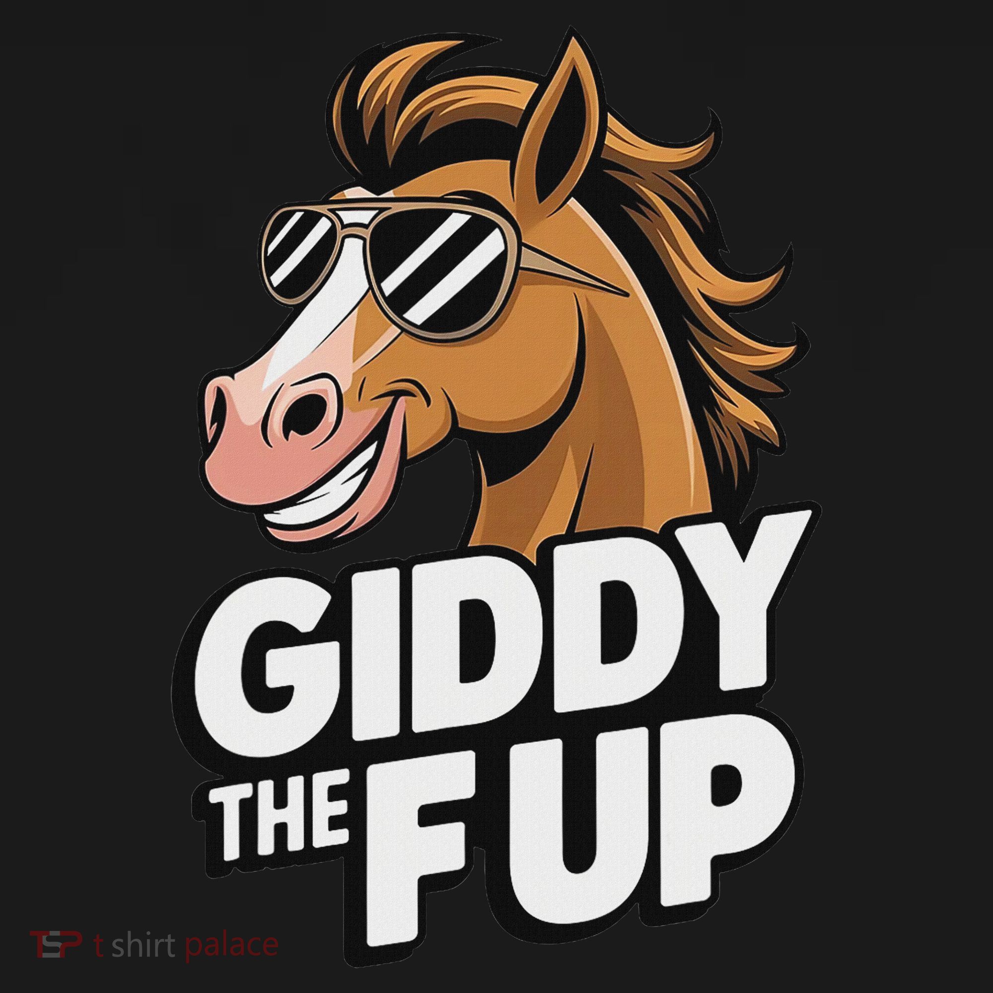 Race Horse Funny Derby Day Giddy The F Up Polo