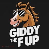 Race Horse Funny Derby Day Giddy The F Up Women's Hoodie thumb 2