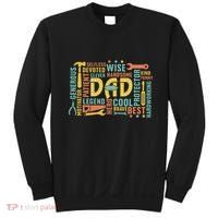 Retro Happy FatherS Day Dad Tools Best Dad Ever Sweatshirt thumb 0