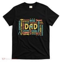 Retro Happy FatherS Day Dad Tools Best Dad Ever T-Shirt thumb 0