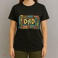 Retro Happy FatherS Day Dad Tools Best Dad Ever T-Shirt thumb 4