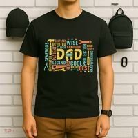 Retro Happy FatherS Day Dad Tools Best Dad Ever T-Shirt thumb 6