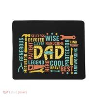 Retro Happy FatherS Day Dad Tools Best Dad Ever Mousepad thumb 0