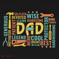 Retro Happy FatherS Day Dad Tools Best Dad Ever Visor thumb 3