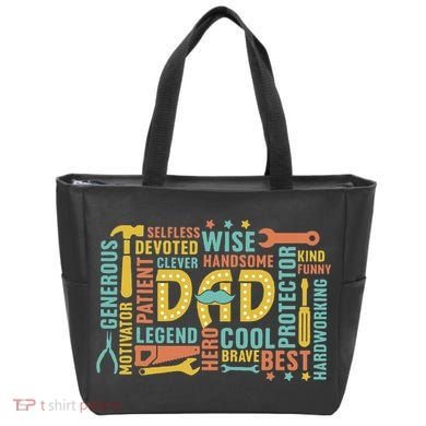 Retro Happy FatherS Day Dad Tools Best Dad Ever Tote Bag