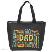 Retro Happy FatherS Day Dad Tools Best Dad Ever Tote Bag thumb 0