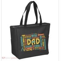 Retro Happy FatherS Day Dad Tools Best Dad Ever Tote Bag thumb 2