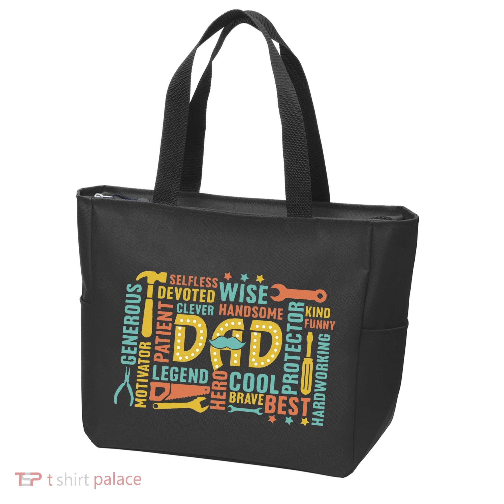 Retro Happy FatherS Day Dad Tools Best Dad Ever Tote Bag