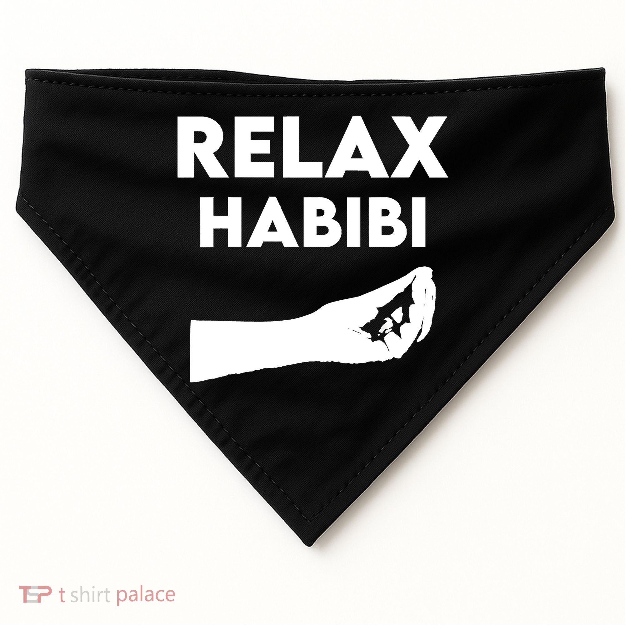 Relax Habibi Funny For Man Women USA-Made Doggie Bandana