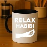 Relax Habibi Funny For Man Women Coffee Mug thumb 4