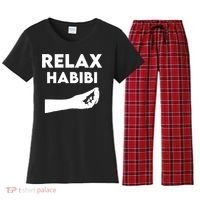 Relax Habibi Funny For Man Women Women's Flannel Pajama Set thumb 0