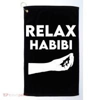 Relax Habibi Funny For Man Women Golf Towel thumb 0