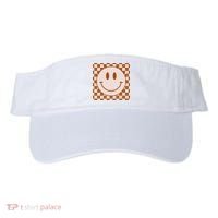 Retro Happy Face Checkered Pattern Smile Face Trendy Visor thumb 0