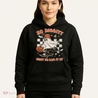Retro Halloween Ghost No Diggity Bout To Bag It Up Hoodie thumb 5