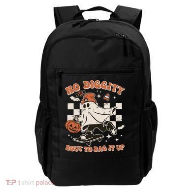 Retro Halloween Ghost No Diggity Bout To Bag It Up Backpack