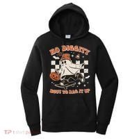 Retro Halloween Ghost No Diggity Bout To Bag It Up Women's Hoodie thumb 0