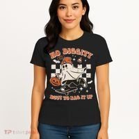 Retro Halloween Ghost No Diggity Bout To Bag It Up Women's T-Shirt thumb 4
