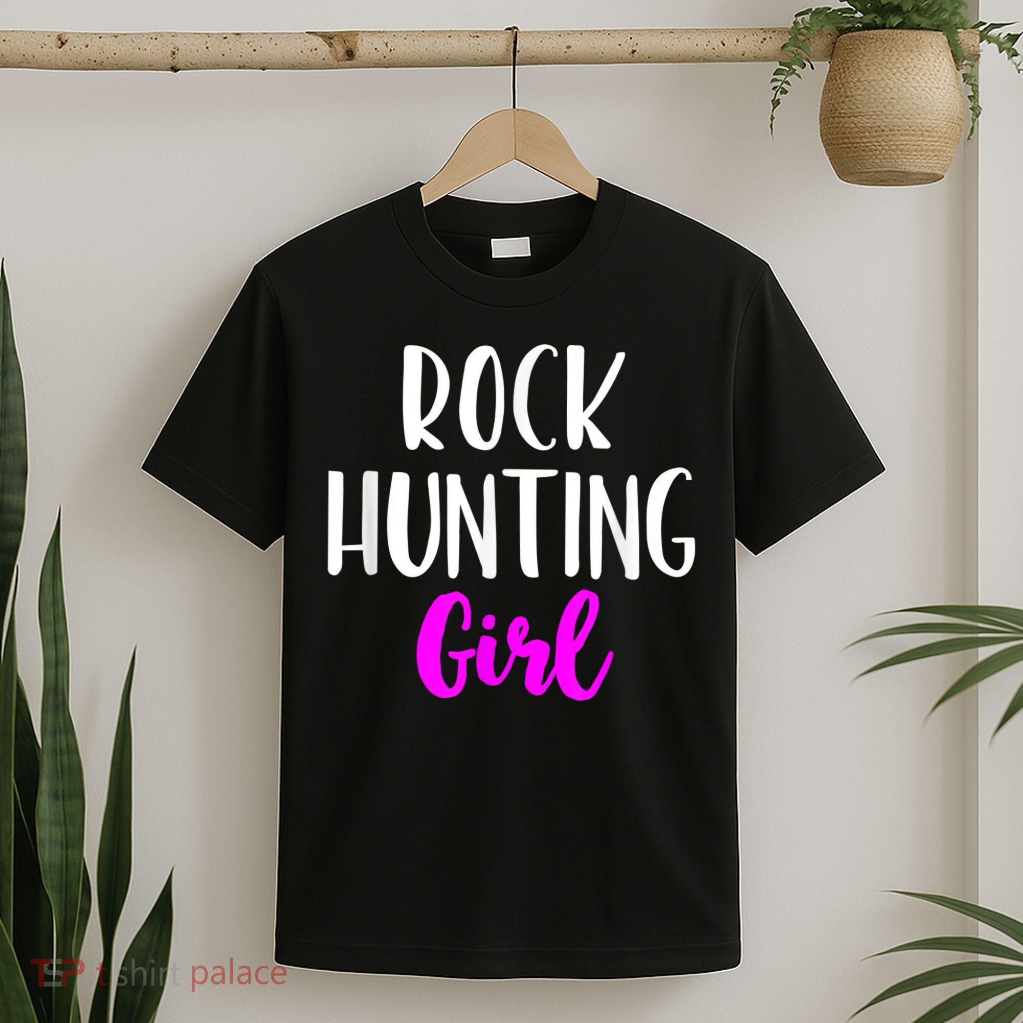 Rock Hunting Girl Women Hunter Collector Geologist T-Shirt