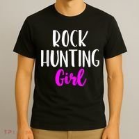 Rock Hunting Girl Women Hunter Collector Geologist T-Shirt thumb 3