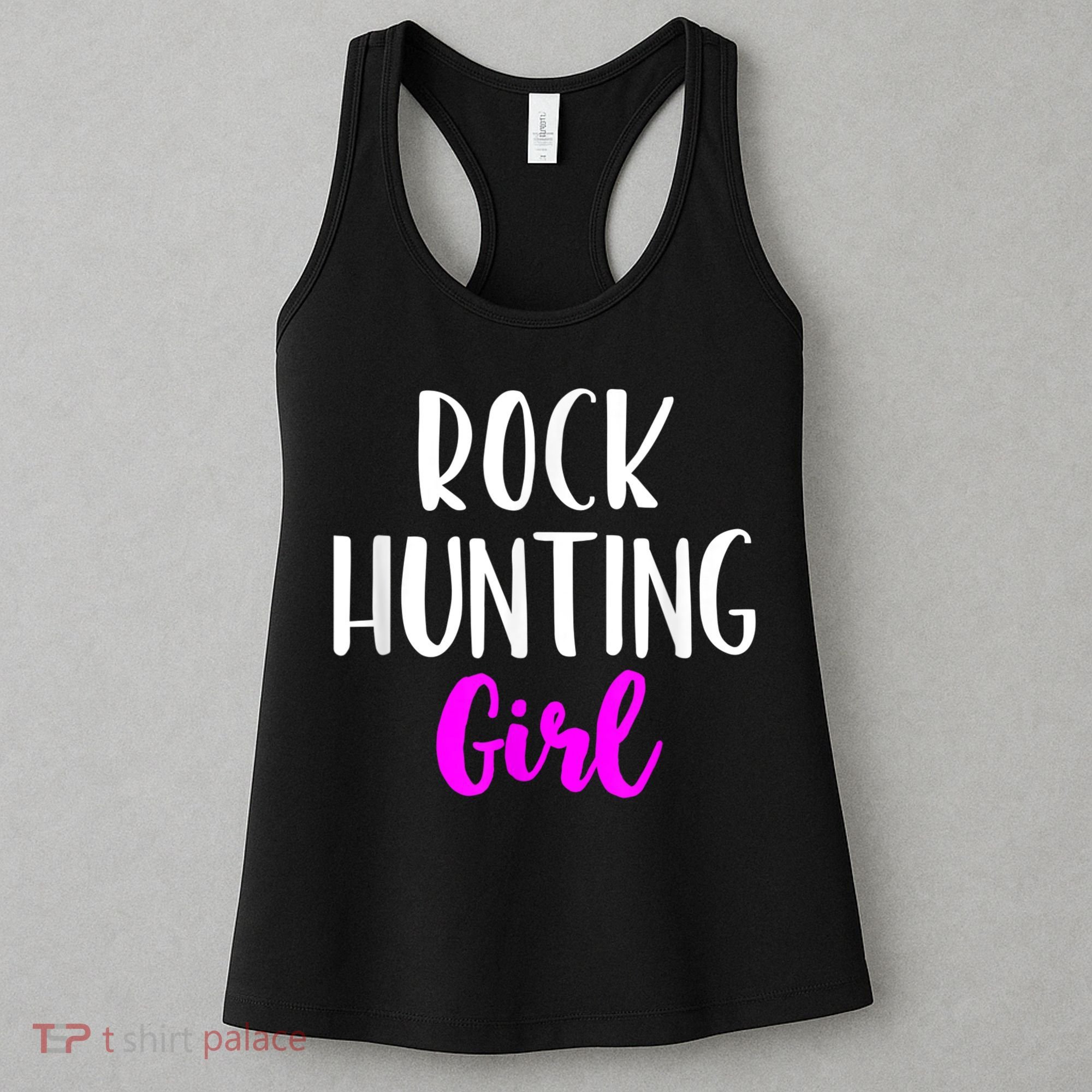 Rock Hunting Girl Women Hunter Collector Geologist Women's Tank Top