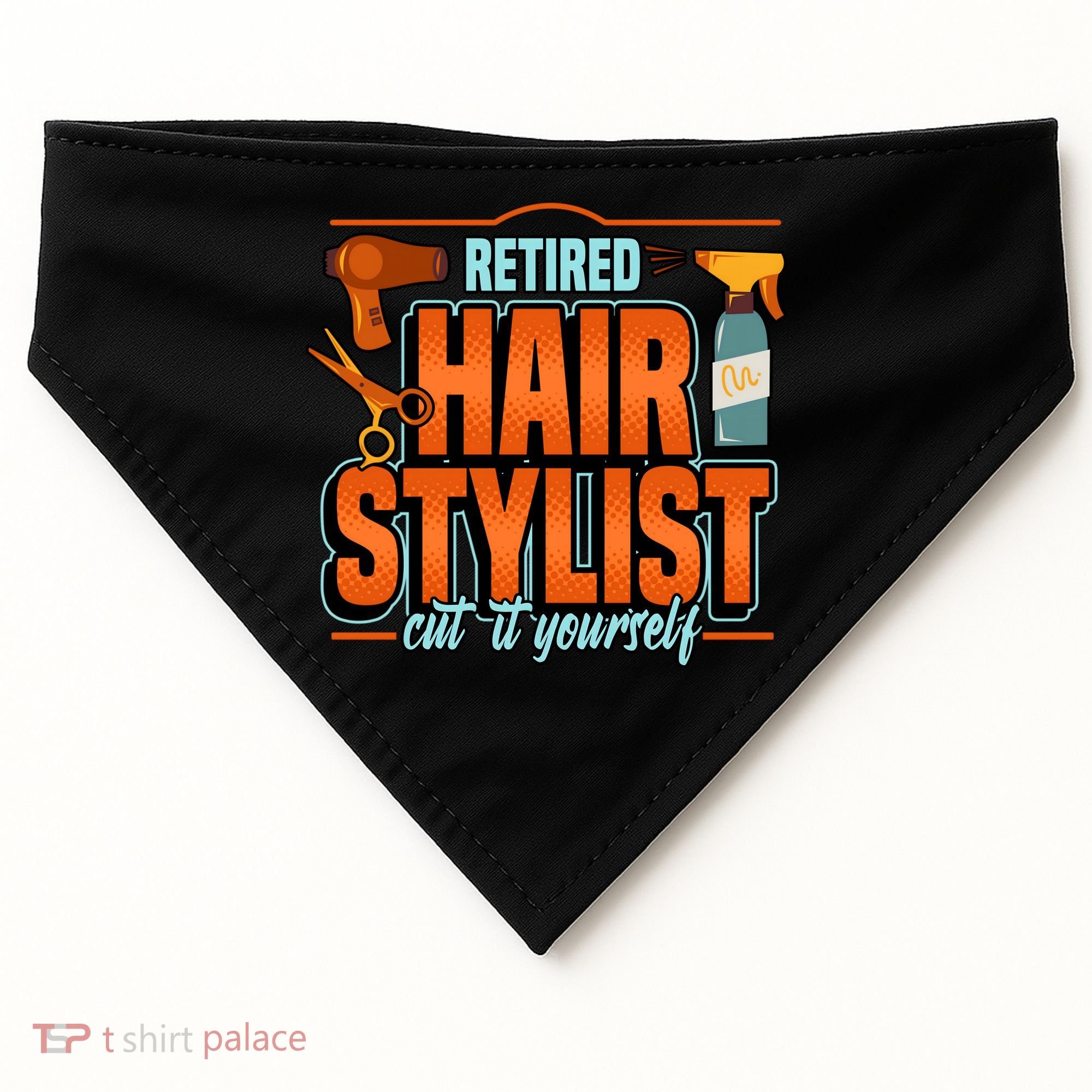 Retired Hairstylist Gift USA-Made Doggie Bandana