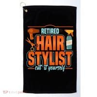 Retired Hairstylist Gift Golf Towel thumb 0