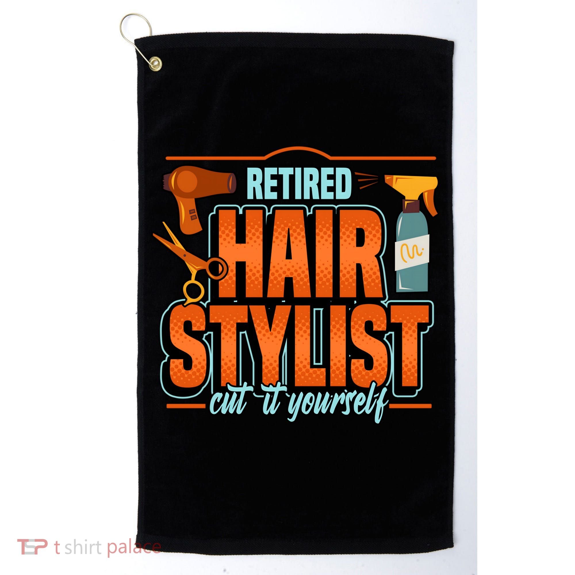 Retired Hairstylist Gift Golf Towel