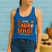 Retired Hairstylist Gift Women's Tank Top thumb 2