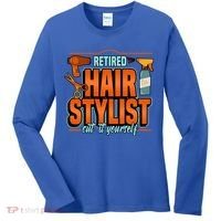Retired Hairstylist Gift Women's Long Sleeve Shirt thumb 0