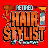 Retired Hairstylist Gift Santa Hat thumb 1