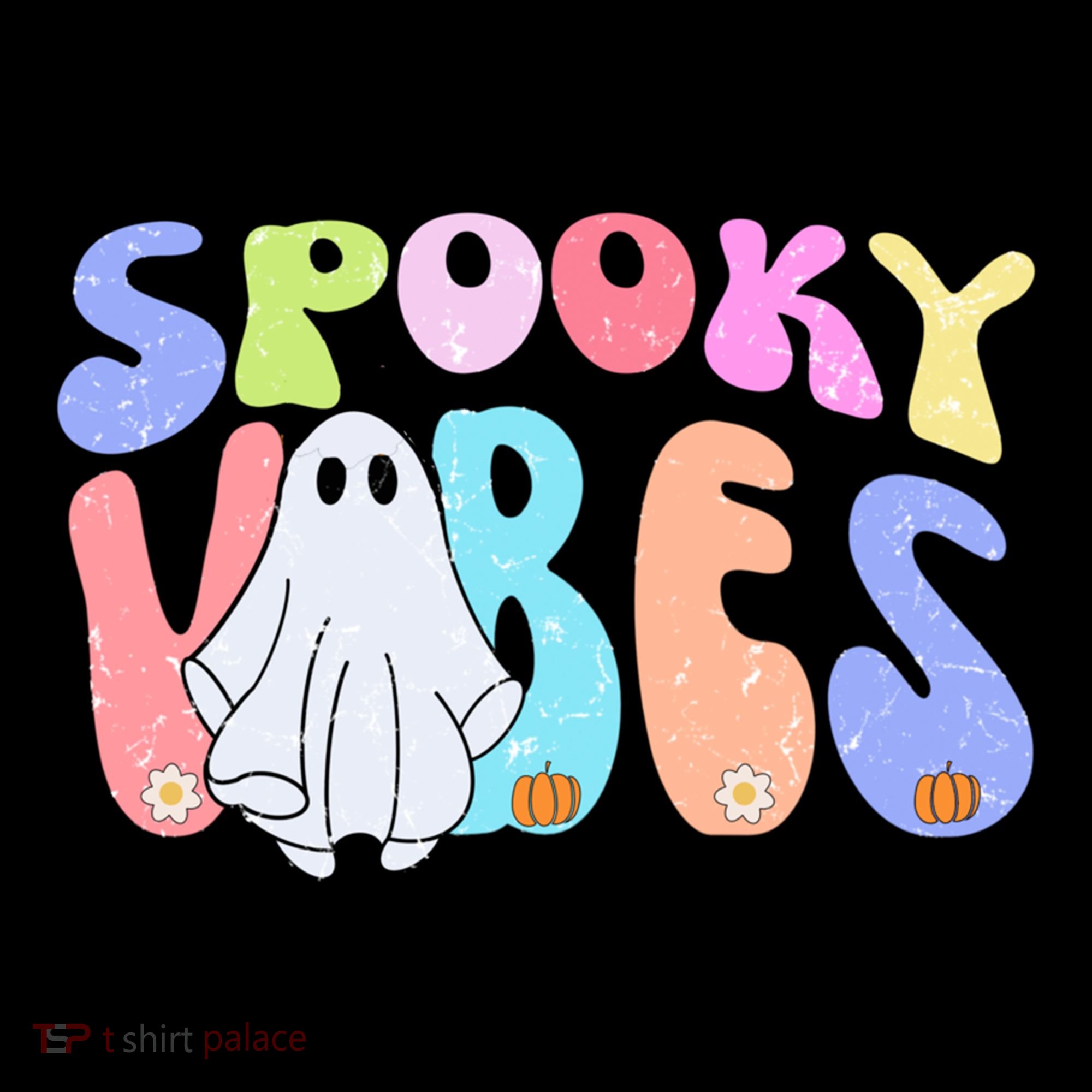 Retro Halloween Groovy Ghost Spooky Vibes Cute Gift Coffee Mug