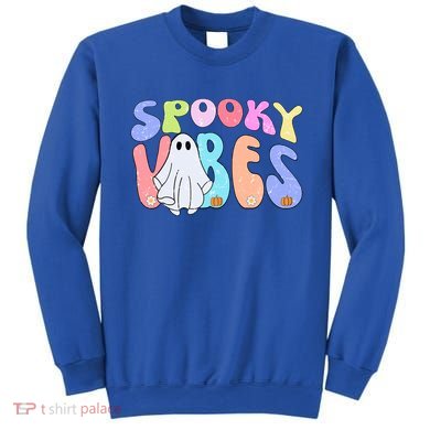 Retro Halloween Groovy Ghost Spooky Vibes Cute Gift Sweatshirt