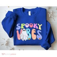 Retro Halloween Groovy Ghost Spooky Vibes Cute Gift Sweatshirt thumb 2