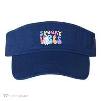 Retro Halloween Groovy Ghost Spooky Vibes Cute Gift Visor thumb 0