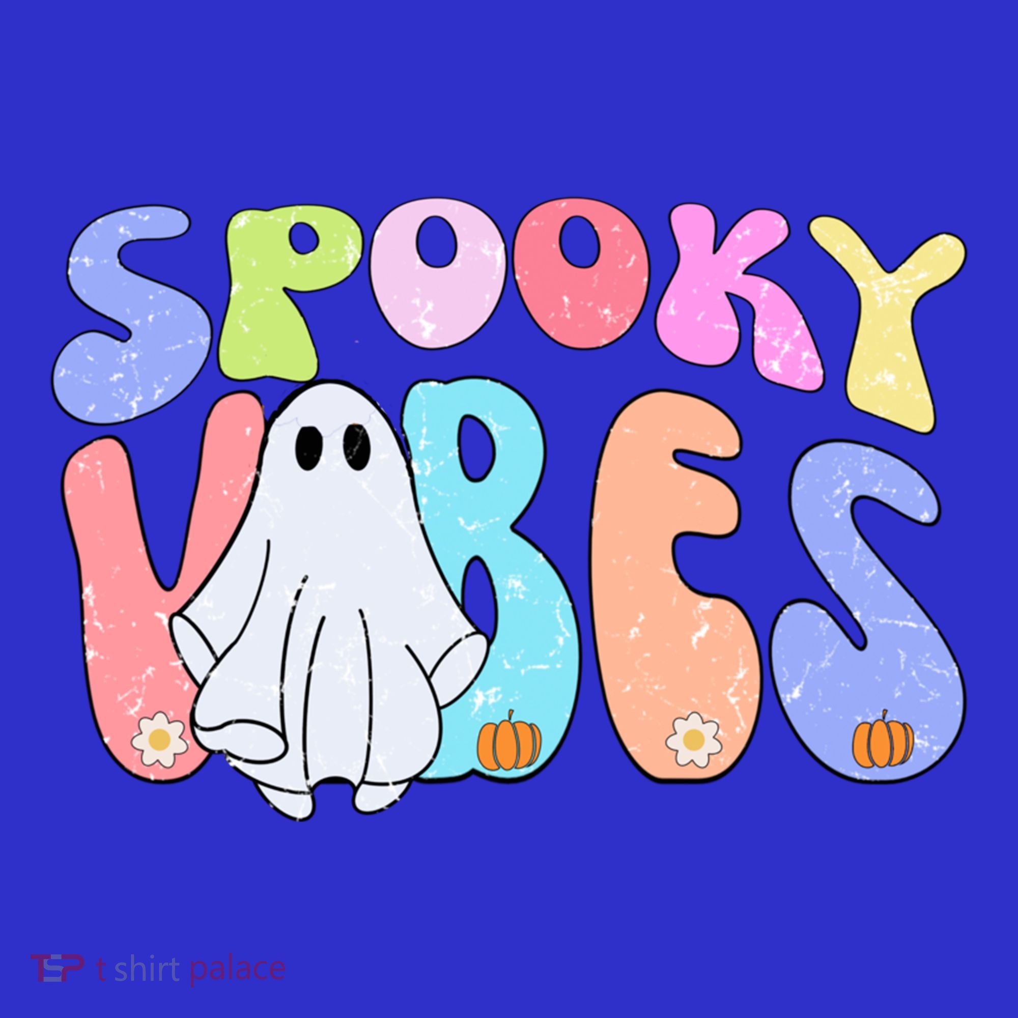 Retro Halloween Groovy Ghost Spooky Vibes Cute Gift Visor