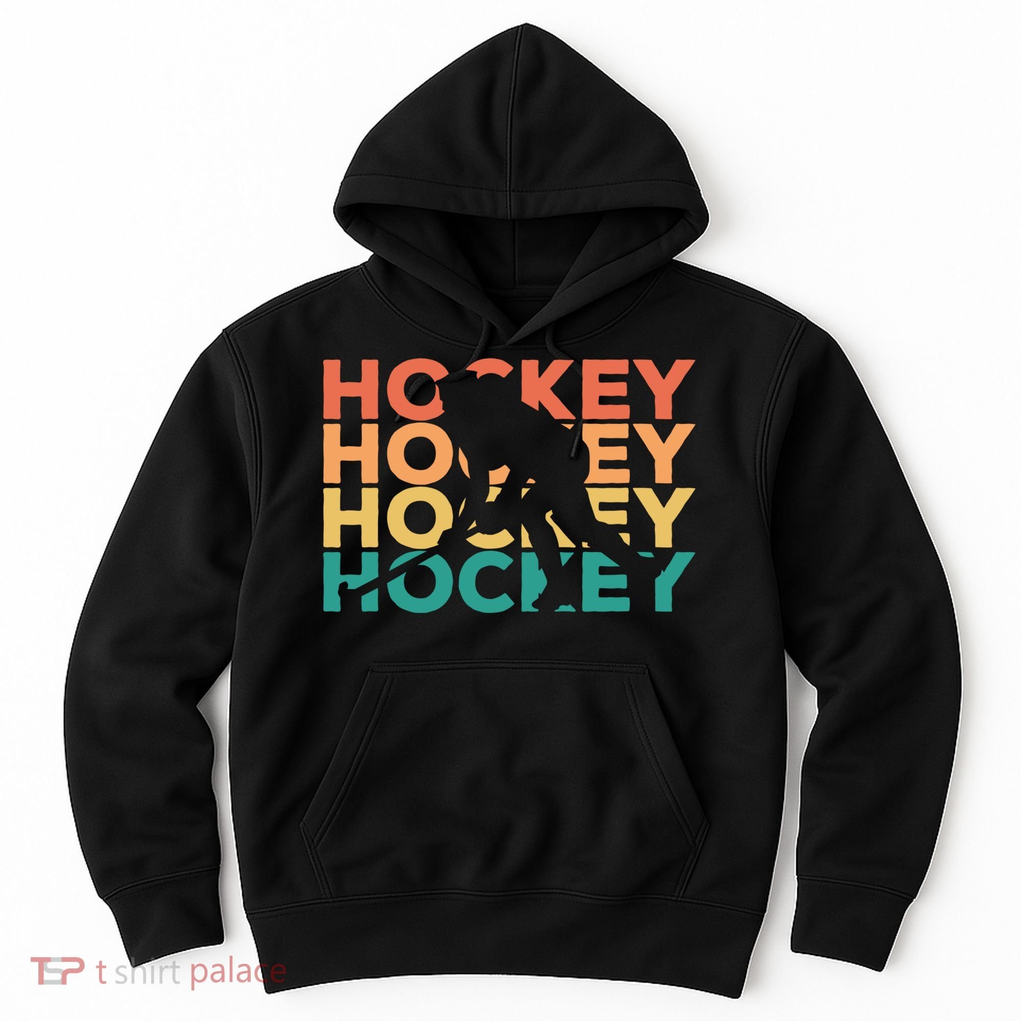 Retro Hockey Gift For Hockey Players Cute Gift Hoodie