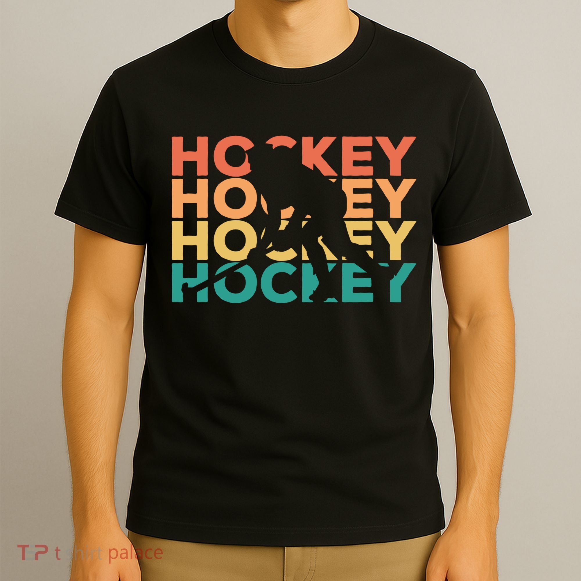 Retro Hockey Gift For Hockey Players Cute Gift T-Shirt