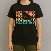 Retro Hockey Gift For Hockey Players Cute Gift T-Shirt thumb 4