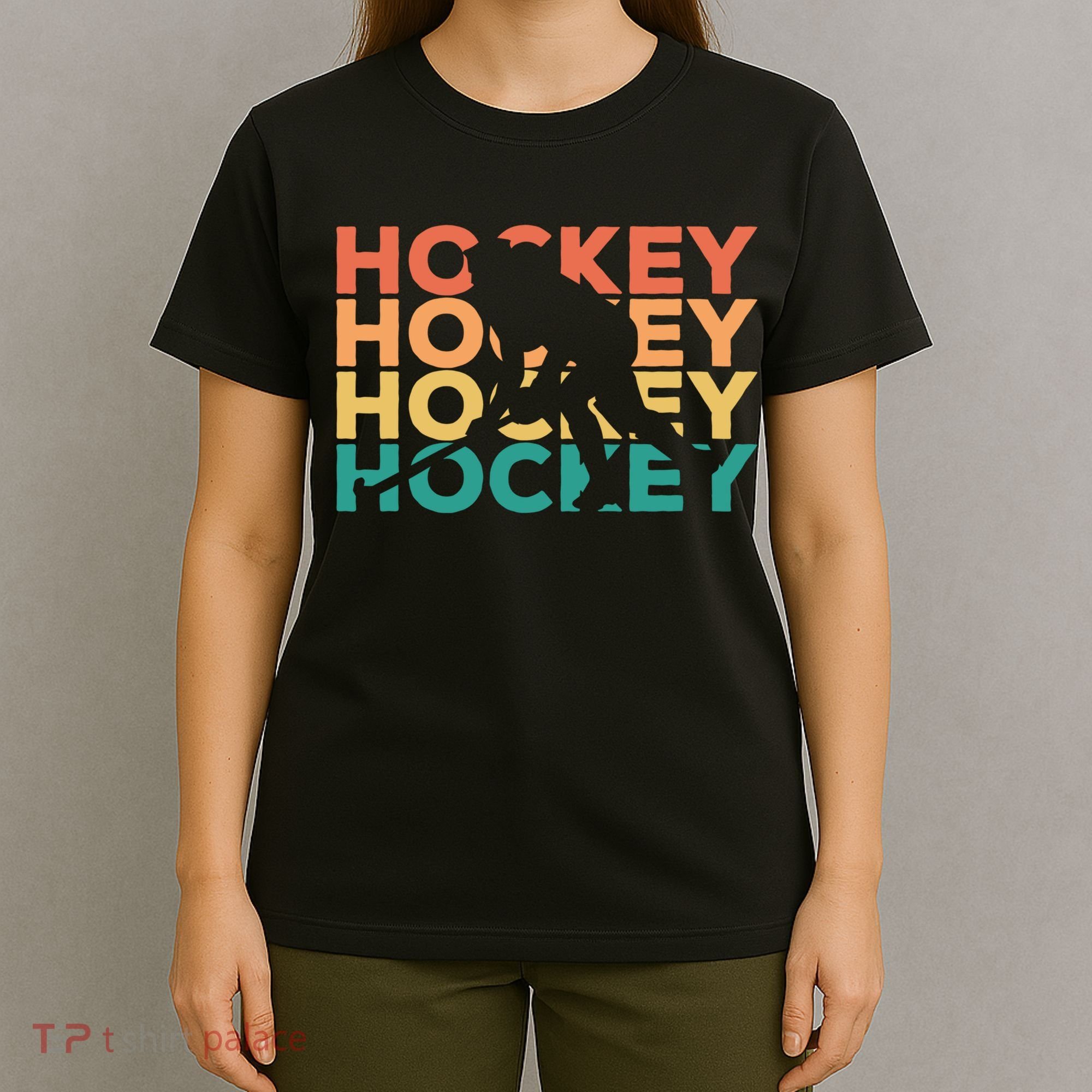 Retro Hockey Gift For Hockey Players Cute Gift T-Shirt