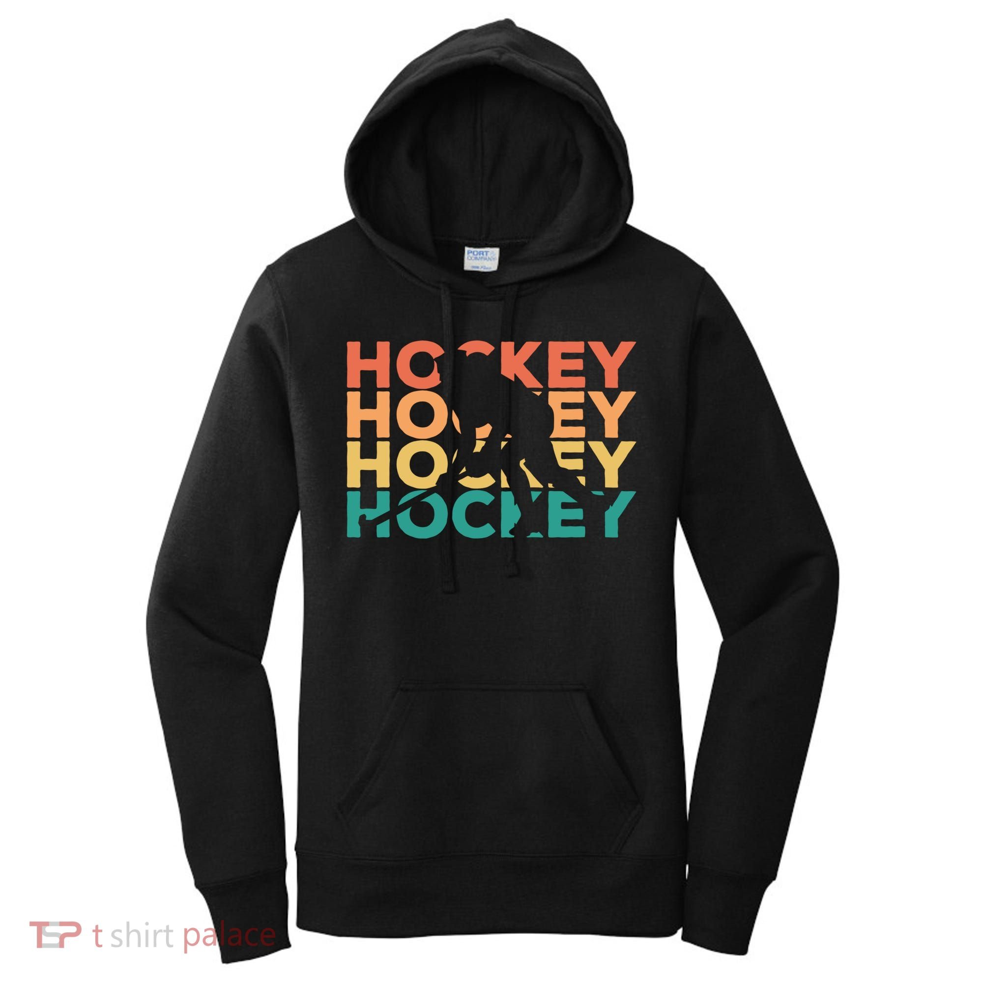 Retro Hockey Gift For Hockey Players Cute Gift Women's Hoodie