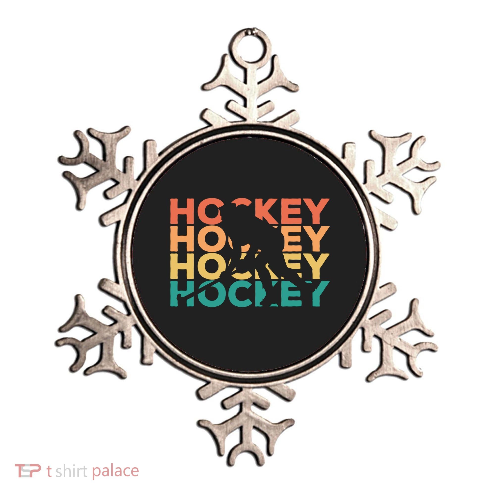 Retro Hockey Gift For Hockey Players Cute Gift Ornament