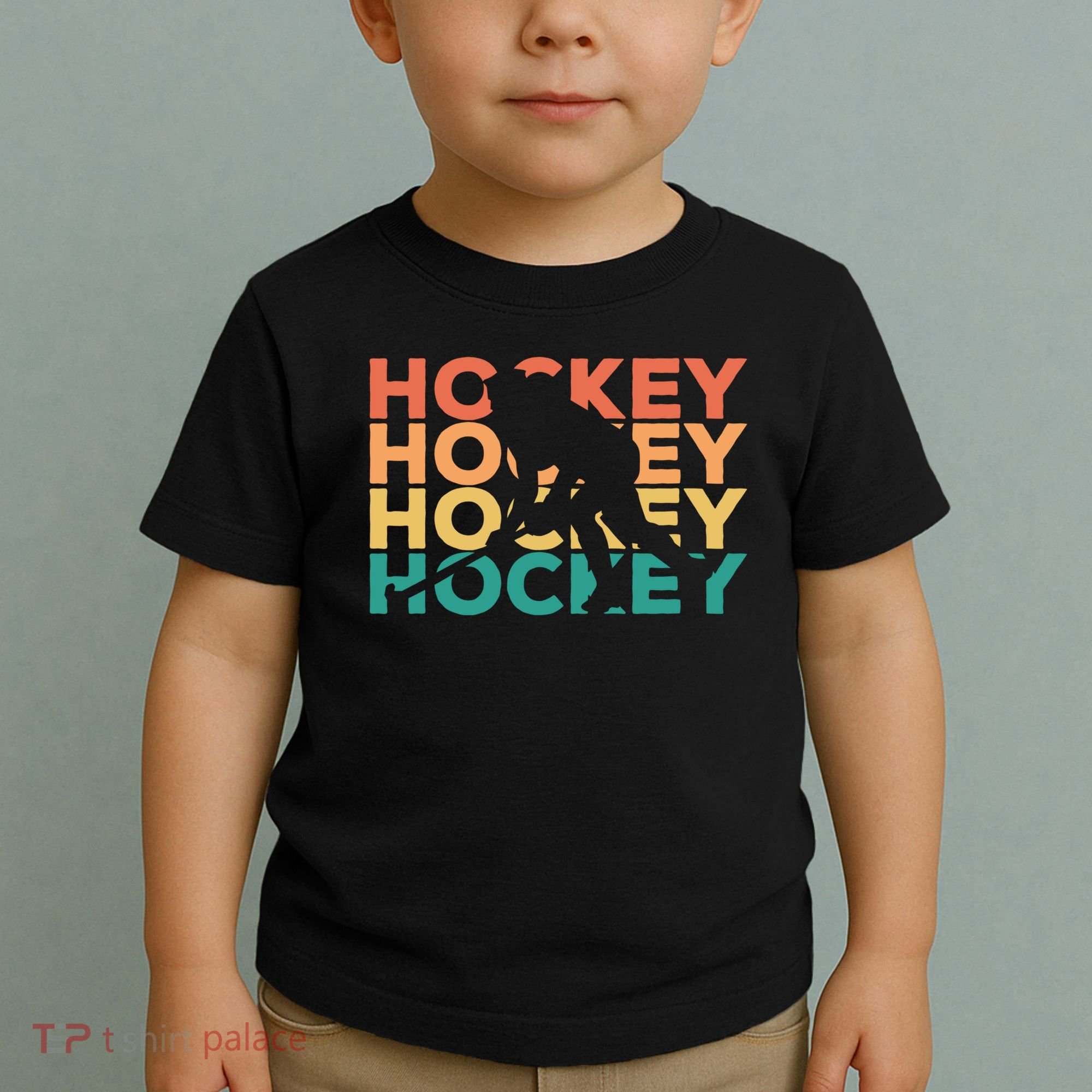 Retro Hockey Gift For Hockey Players Cute Gift Toddler T-Shirt