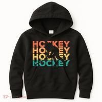 Retro Hockey Gift For Hockey Players Cute Gift Kids Hoodie thumb 0