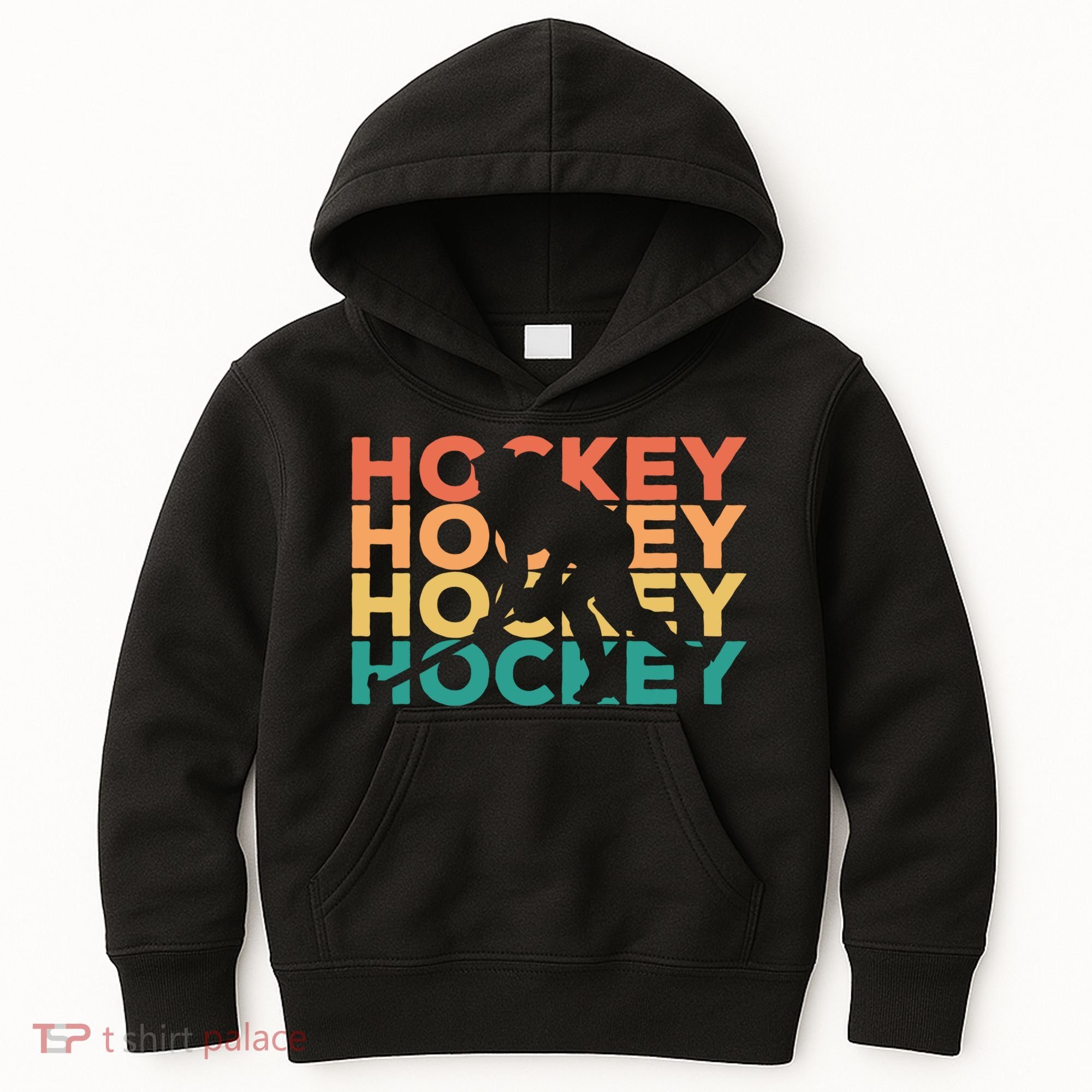 Retro Hockey Gift For Hockey Players Cute Gift Kids Hoodie