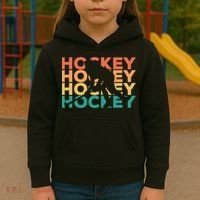 Retro Hockey Gift For Hockey Players Cute Gift Kids Hoodie thumb 3
