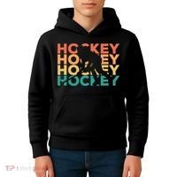 Retro Hockey Gift For Hockey Players Cute Gift Kids Hoodie thumb 4