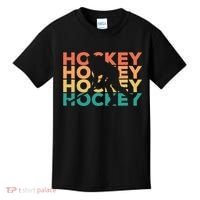 Retro Hockey Gift For Hockey Players Cute Gift Kids T-Shirt thumb 0