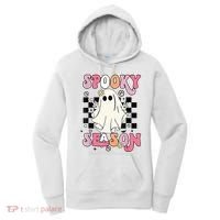 Retro Hippie Halloween Cute Ghost Spooky Season Funny Gifts Women's Hoodie thumb 0