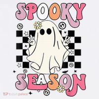 Retro Hippie Halloween Cute Ghost Spooky Season Funny Gifts Baby Bodysuit thumb 2