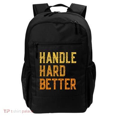 Retro Handle Hard Better Cute Gift Backpack